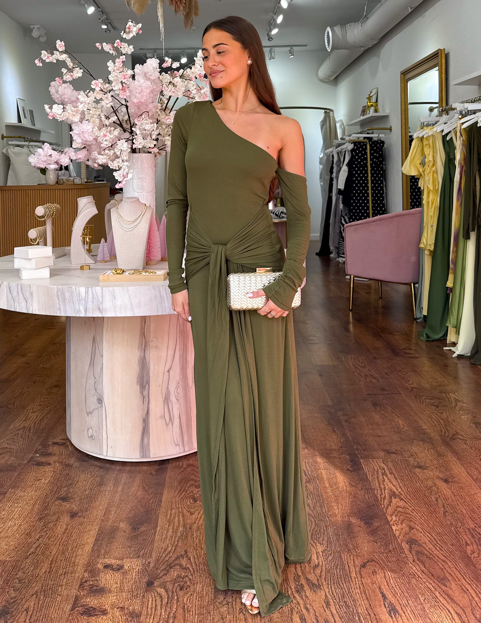 Bianca Maxi Dress - Olive | Zoey Reva Bianca Maxi Dress - Olive | Zoey Reva
