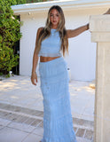 Isla Skirt Set - Blue