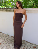 Teila Corset Maxi Dress - Cocoa