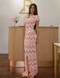 Marina Knit Maxi - Chevron