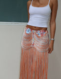 PRE ORDER Sierra Fringe Skirt - Orange