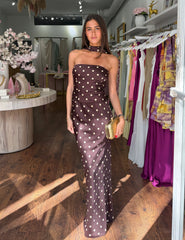 Maisie Set - Cocoa Polka Dot | Zoey Reva