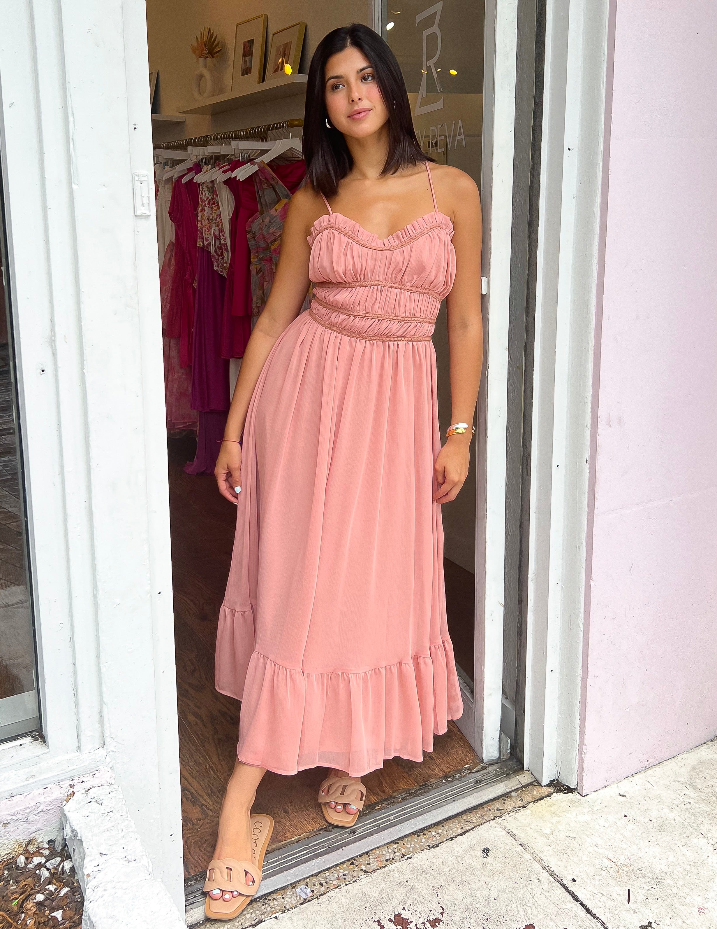 Tuscan Summer Maxi Dress