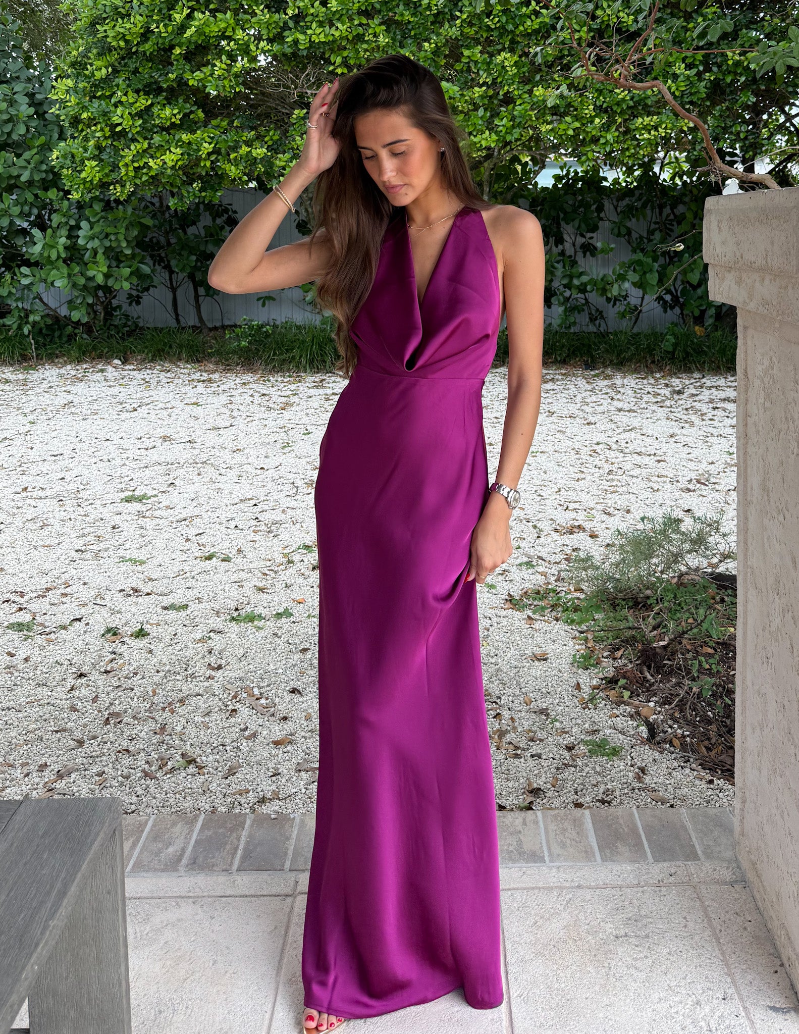 Posey Maxi Dress - Plum Xs Posey Maxi Dress - Plum Xs