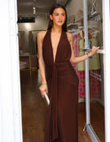Elliana Maxi Dress - Cocoa
