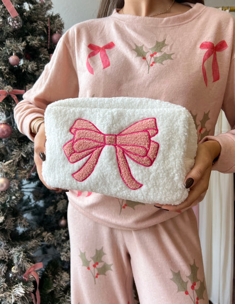 Teddy Bow Pouch