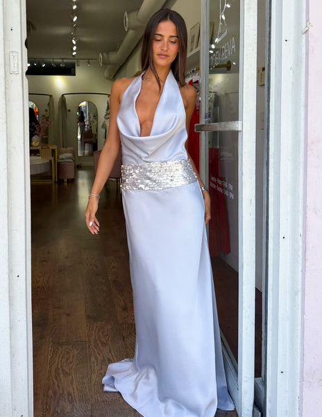 Marcella Maxi Dress - Silver
