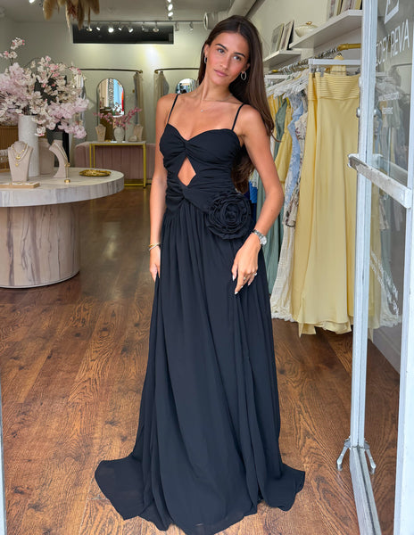 Rosetta Gown - Black