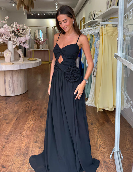Rosetta Gown - Black