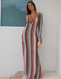 Emi Knit Maxi - Chevron