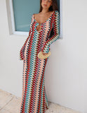 Emi Knit Maxi - Chevron