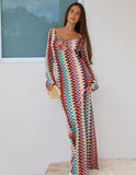 Emi Knit Maxi - Chevron