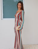 Emi Knit Maxi - Chevron