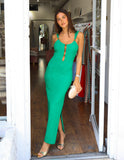 Parisa Midi Dress - Emerald