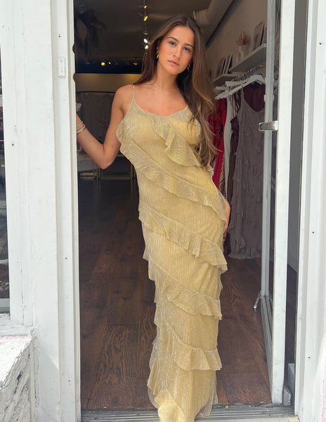 Afterglow Maxi Dress - Gold