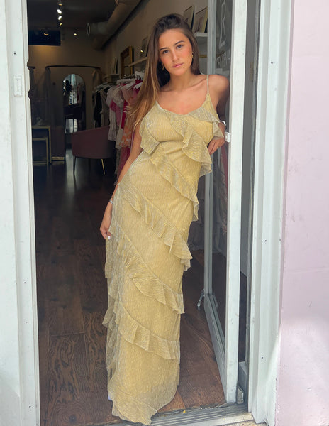 Afterglow Maxi Dress - Gold