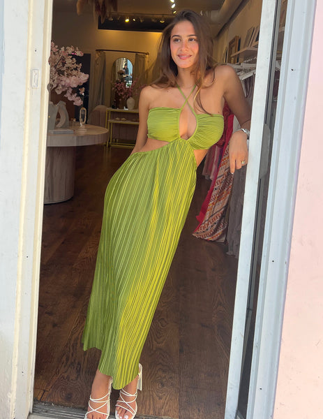 Cannes Midi Dress - Olive