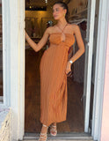 Cannes Midi Dress - Rust