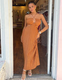 Cannes Midi Dress - Rust