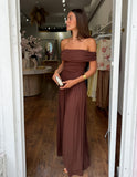 Bella Maxi Dress - Brown