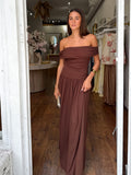 Bella Maxi Dress - Brown