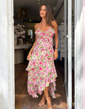 Wild Rose Midi Dress - Floral
