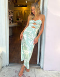 Cabana Nights Maxi Dress - Mint Floral