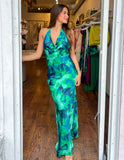 Haley Maxi Dress - Tropical Green