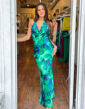 Haley Maxi Dress - Tropical Green