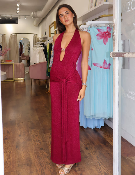 Ayla Maxi Dress - Berry