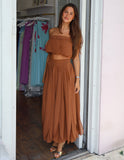 Paloma Skirt Set - Espresso