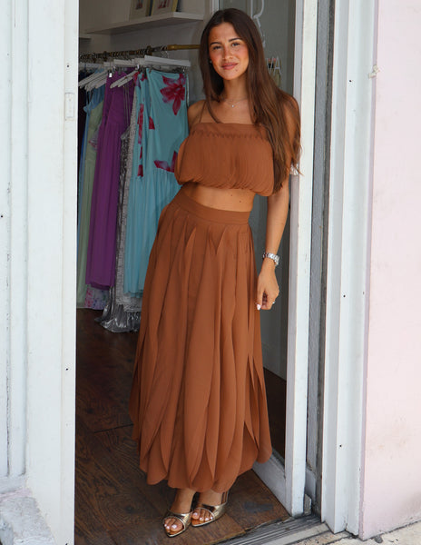 Paloma Skirt Set - Espresso