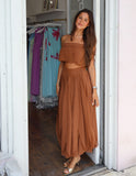 Paloma Skirt Set - Espresso