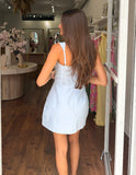 Olivia Romper - Sky Blue
