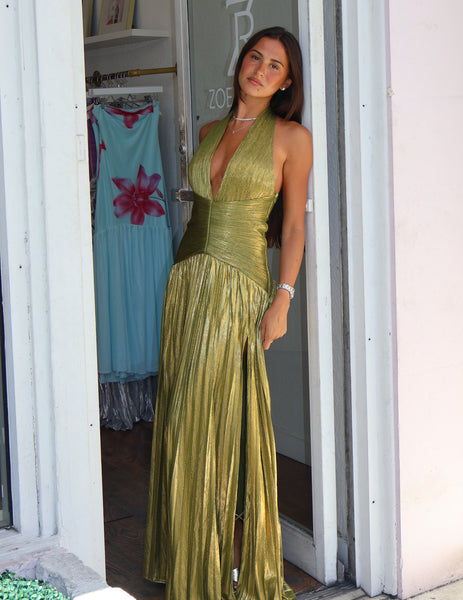 PRE ORDER Alessia Maxi Dress - Olive