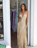 Alessia Maxi Dress - Champagne