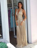 Alessia Maxi Dress - Champagne