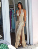Alessia Maxi Dress - Champagne