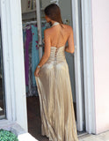 Alessia Maxi Dress - Champagne