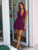 Imali Mini Dress - Plum