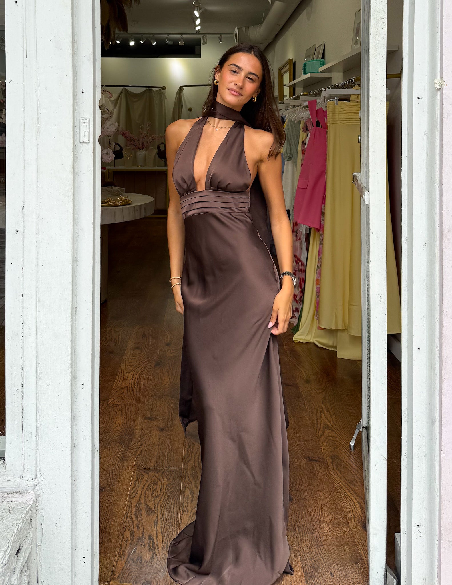 Camille Maxi Dress - Cocoa S Camille Maxi Dress - Cocoa S
