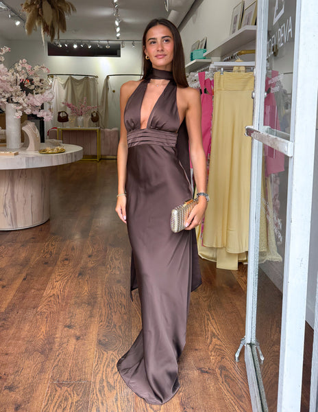 Camille Maxi Dress - Brown