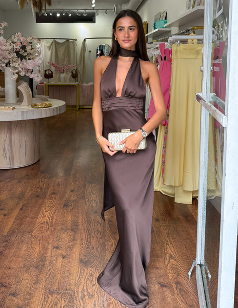 Camille Maxi Dress - Brown