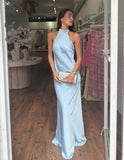 Elise Maxi Dress - Sky Blue