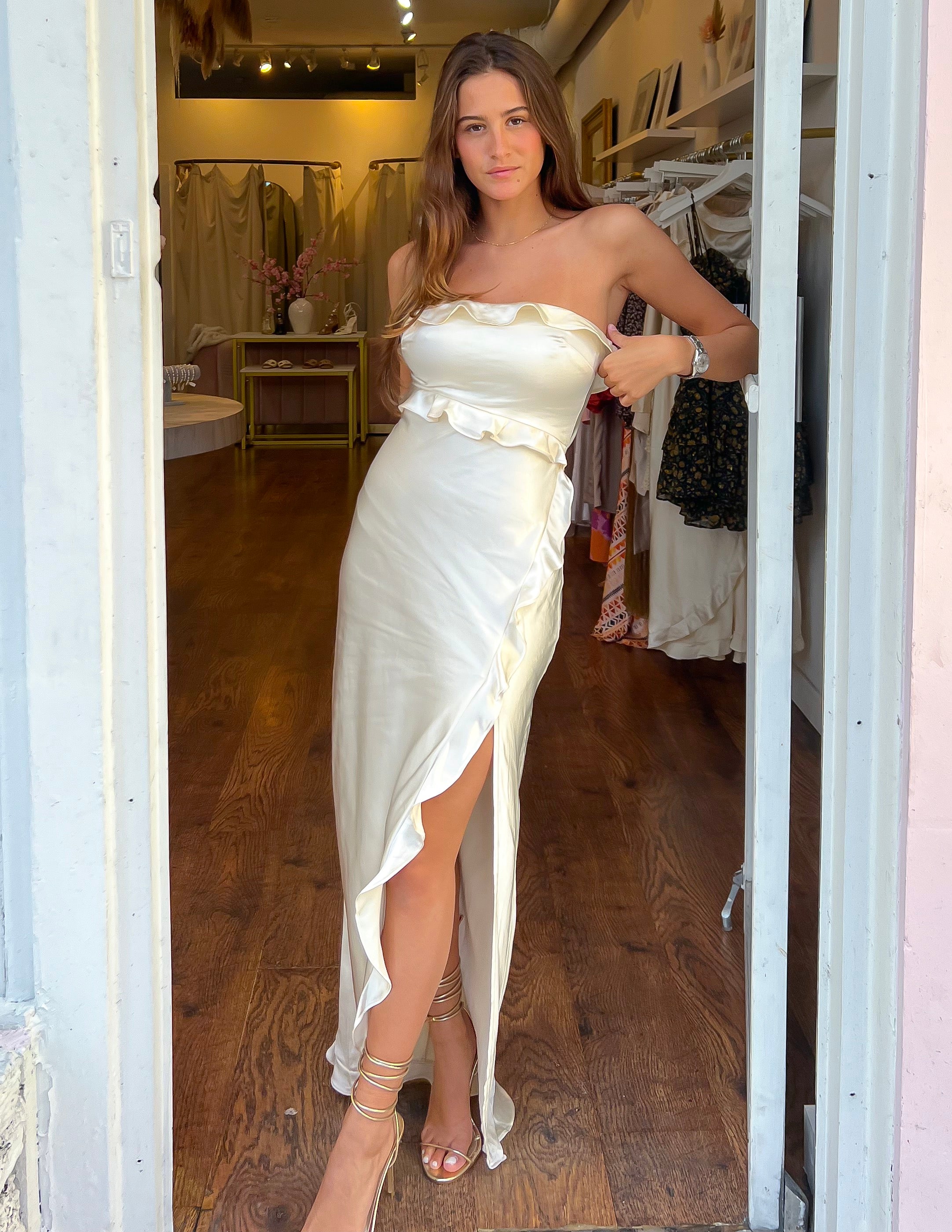 valentina maxi dress Navy Valentina Cutout Maxi Dress