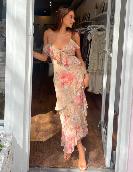 Wild Rose Midi Dress