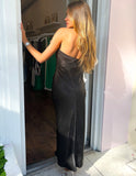 Silky Slip Dress - Black
