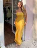 Silky Slip Dress - Gold