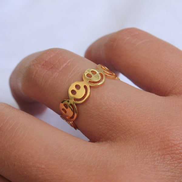 Multi Smiley Face Ring